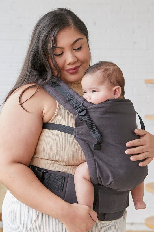 Obsidian - Hanf Free-to-Grow Ergonomisch Babytrage